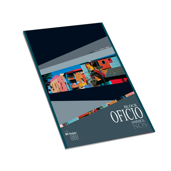 Block Oficio Emblocado América, 80 hojas lisas
