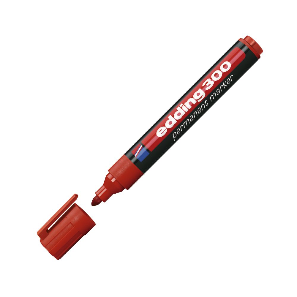 Marcador Edding 300 rojo