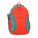 Mochila escolar RQ School lisa 17" roja y verde