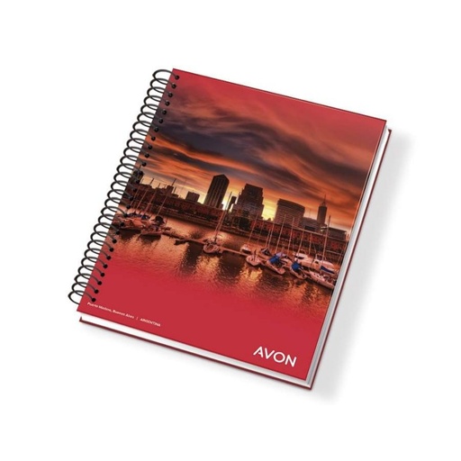 [AVON162146RA] Cuaderno Avon espiralado, 16x21cm. 46 hojas rayadas
