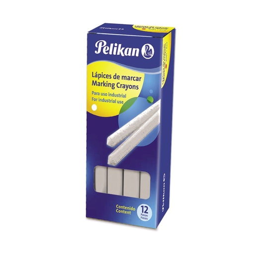 [PELIK762BLAN] Lápiz de marcar Pelikan Tizón 762 blanco, caja 12 unidades