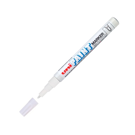 [UNIPX21X12BL] Marcador Uni Paint PX21 blanco, 12 unidades