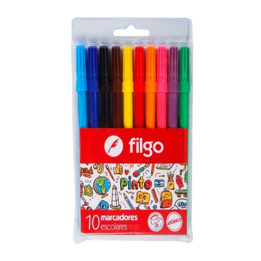 [FILGOMARES10] Marcadores escolares Filgo Pinto 2210, 10 colores