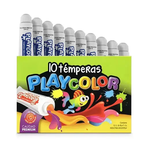 [PLAYTEM10AZU] Témpera Playcolor Azul ultramar, 8cc. caja de 10 unidades 