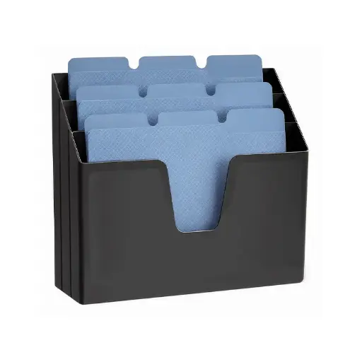 [ACRIMETPFOLN] Portafolletos de escritorio triple Acrimet negro