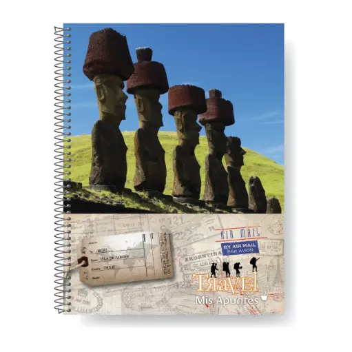 [MISAPUN297RY] Cuaderno Mis Apuntes espiralado, 22 x 29cm. 80 hojas rayadas